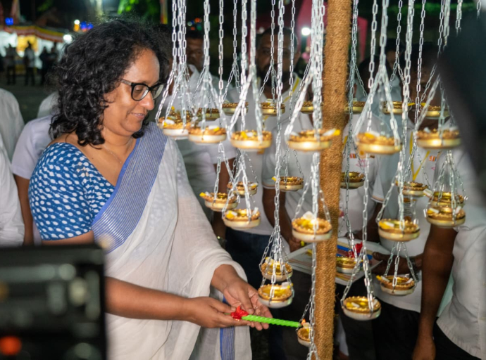 Prime Minister Opens Two Vesak Pandals in observance of Vesak Full Moon Poya Day